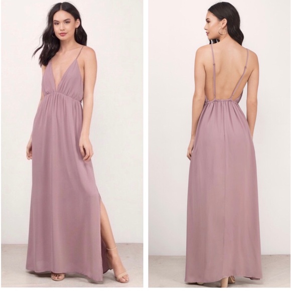 Tobi Dresses & Skirts - Tobi Imagine This Mauve Maxi Dress